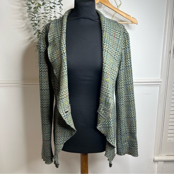 Ivan Grundahl Jackets & Blazers - Ivan Grundahl wool tweed style waterfall jacket in green